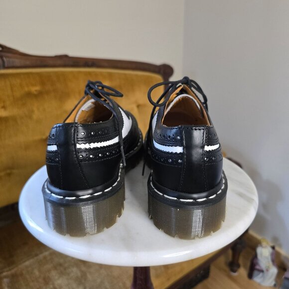 Dr Martens 3989 Bex Vintage Smooth Leather Brogue Shoes Womens 7.5 Made England - Picture 5 of 10